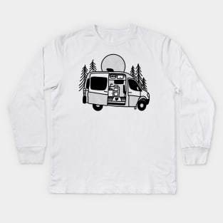 Off grid Sprinter Living Kids Long Sleeve T-Shirt